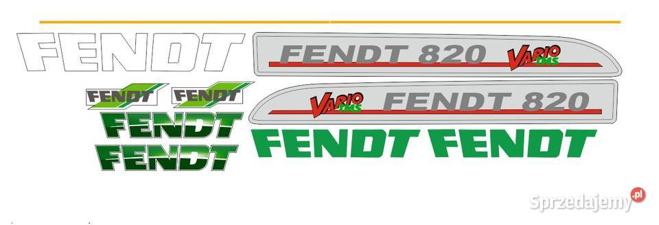 NAKLEJKI FENDT VARIO 820 I INNE MODELE SUPER Bydgoszcz