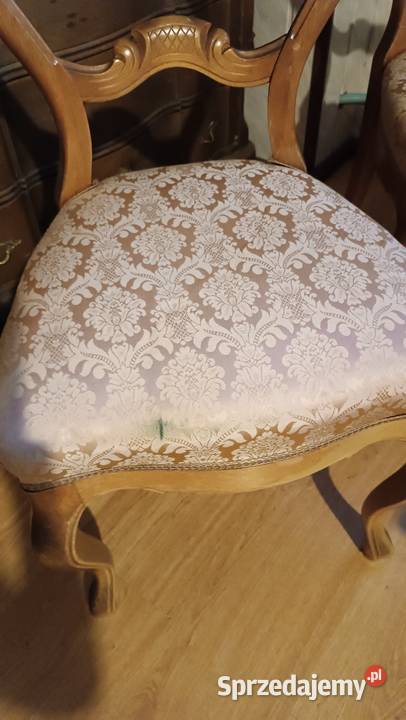 Dwa stare krzesła Ludwikowskie Krzesła Goleniów