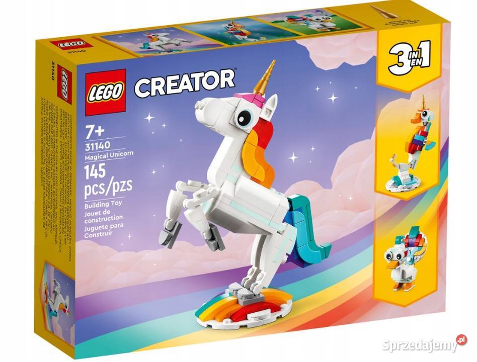 LEGO CREATOR 31140 Magiczny jednorożec 3w1 wielkopolskie Poznań