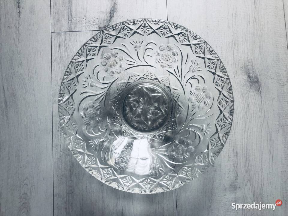 Misa miska szklana PRL duża Łódź