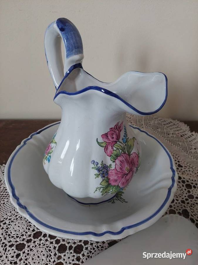 Zestaw łazienkowy Oryginal JS Keramik Porcelana i szkło podlaskie sprzedam