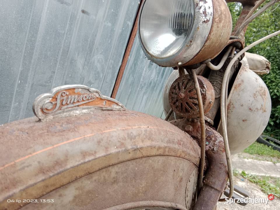 Simson sr2 motorower Romet Komar WSK s1 wfm Simson pomorskie Czersk
