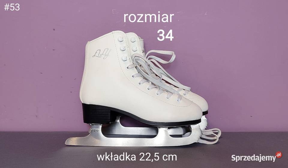 Mało używane łyżwy figurowe rozmiar 34 wkładka Łyżwiarstwo i hokej Sport i Wypoczynek Jasień