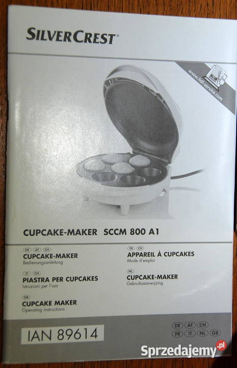 Cupcake maker SilverCrest SCCM 800 A1 wypiekacz Warszawa sprzedam