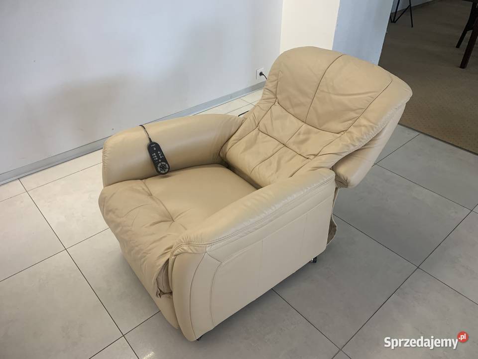 HUKLA SKÓRZNY FOTEL Z SUPER MASAŻEM Kalety