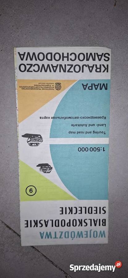 Unikatowa Mapa Samochodowa Woj Bialskopodlaskie Poznań