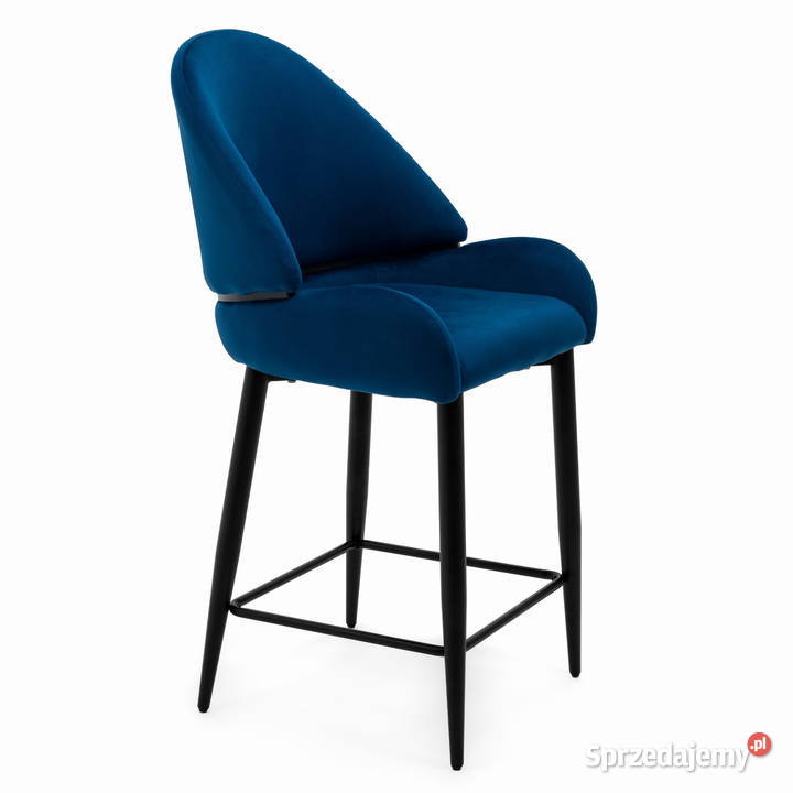 Hoker Tapicerowany Bergamo Granatowy Wysyłka 24H Tarchały Małe