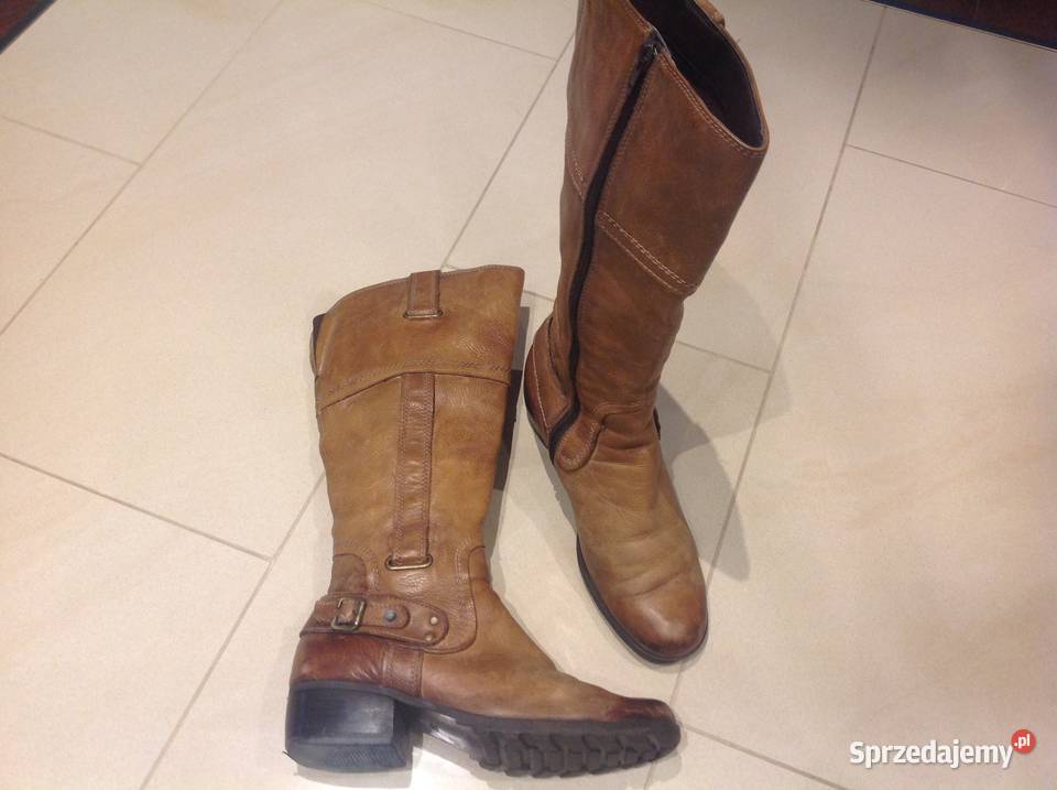 Kozaki skorzane Damskie 5 TH AVENUE r 375 inna Kozaki Nowa Sól