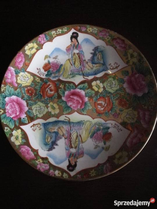 Serwis 6 osobowy Porcelana chińska zdobiona Łódź