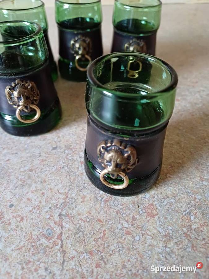 vintage zielone kieliszki Nowy Targ sprzedam