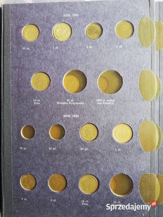 Klaser album na monety z monetami 101 19731986 Kraków