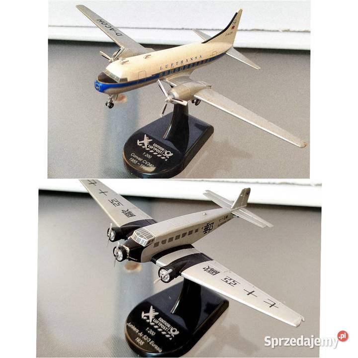 Modele samolotów Luftpost Lufthansa Modelarstwo Wrocław
