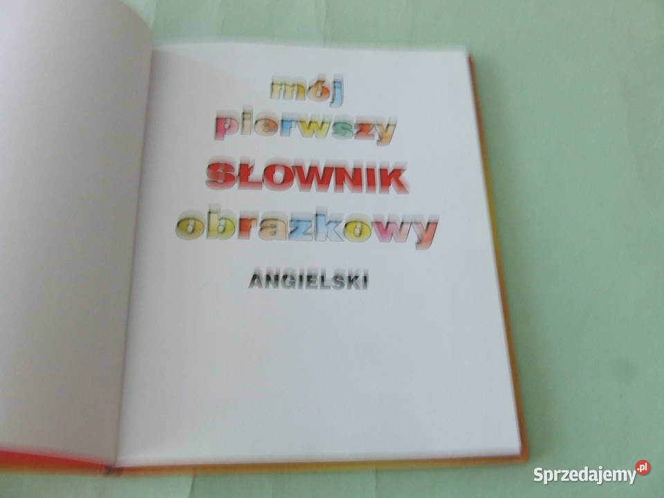 Mój pierwszy słownik obrazkowy angielski Książki do nauki języka obcego Oborniki Śląskie