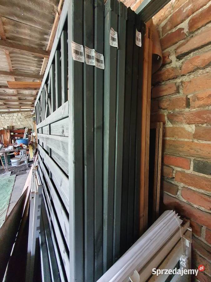 NOWY Płot drewniany PARMA malowanylazura szara 5 dolnośląskie Wrocław