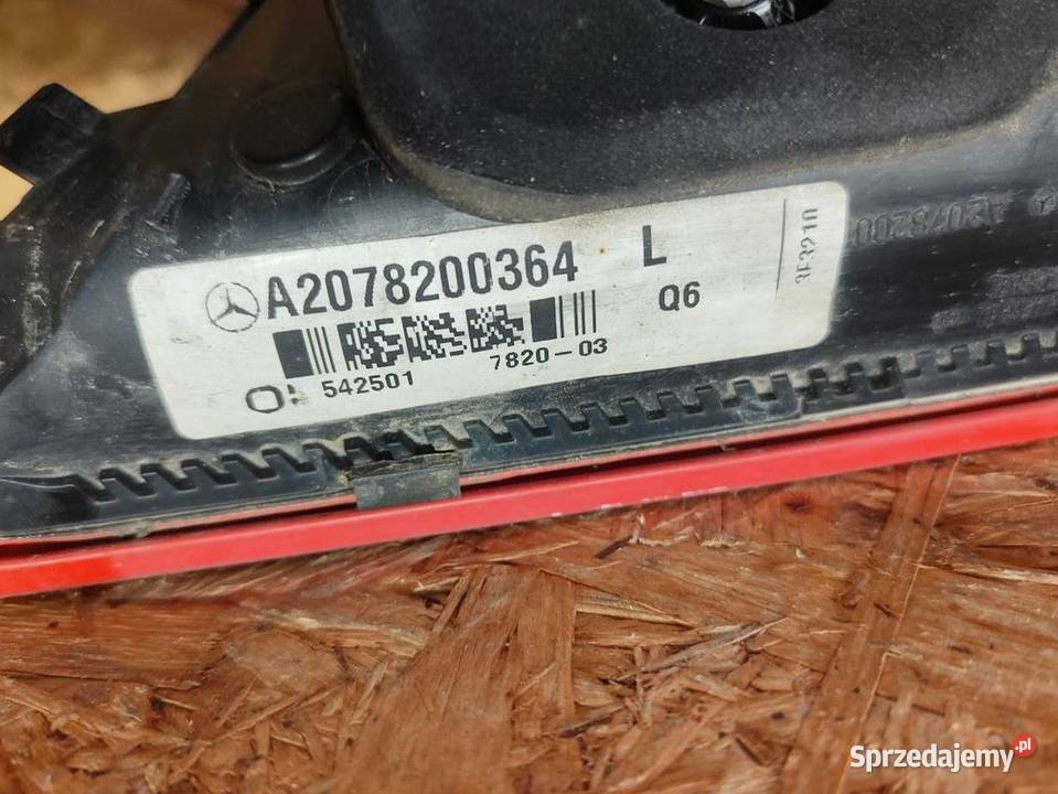 Lampa Klapy Lewa Mercedes W207 W212 Coupe Pleszew