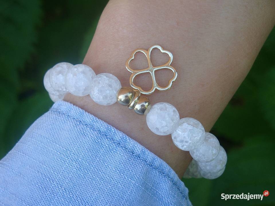 Bransoletki damskie z Kryształu górskiego i Bransoletki