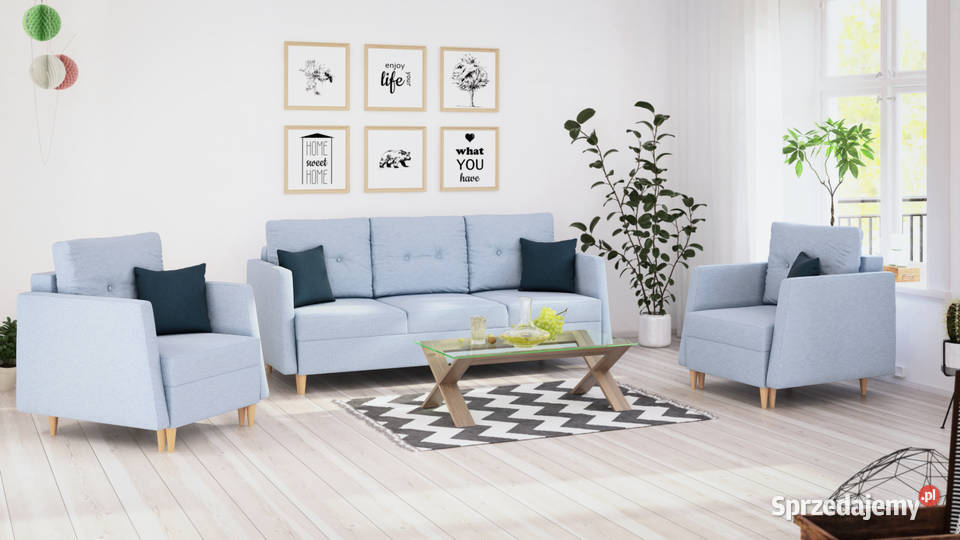 Zestaw BERGEN 321 fotel kanapa funkcja spania Gorzów Wielkopolski