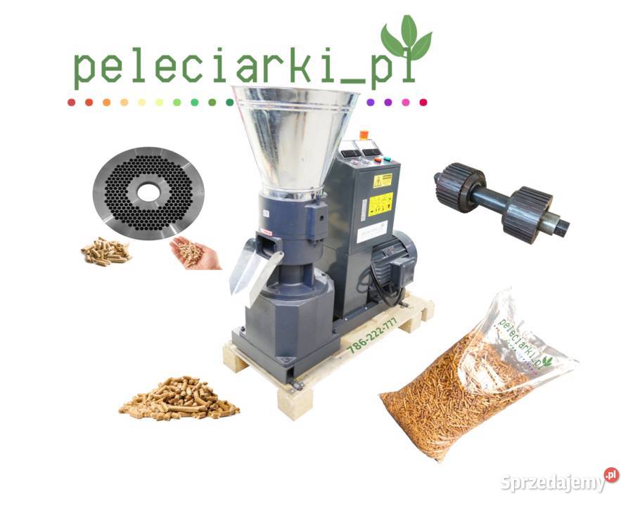 Peleciarka 75 kW Produkcja Pelletu Zrębice sprzedam