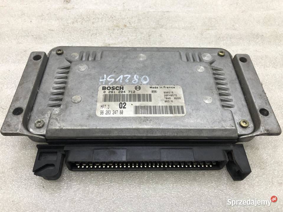 STEROWNIK SILNIKA PEUGEOT 206 14B 9628324780 osobowe