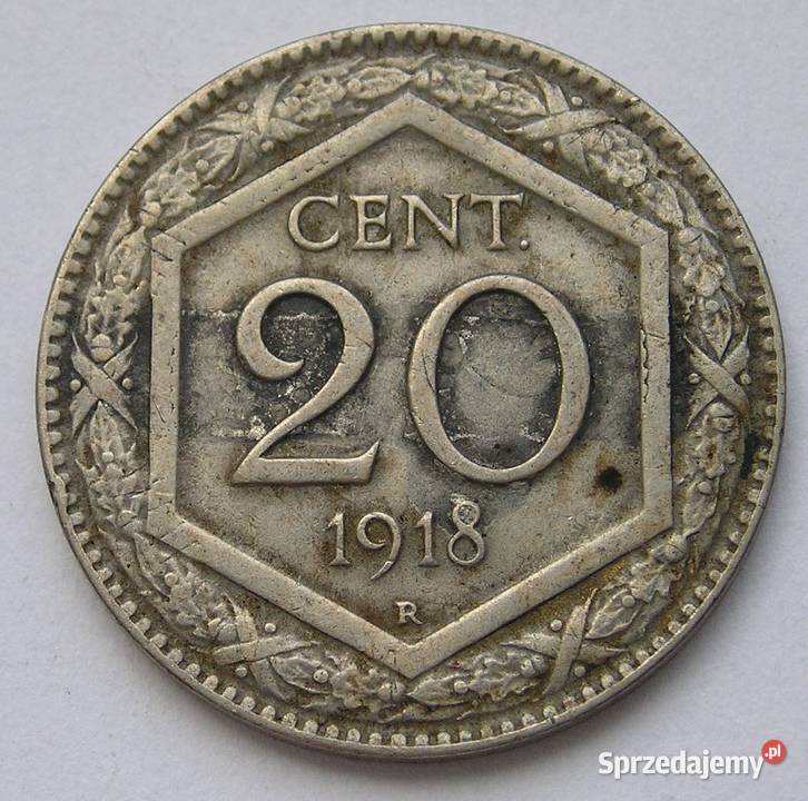 Włochy 20 centesimi 1918 Łódź