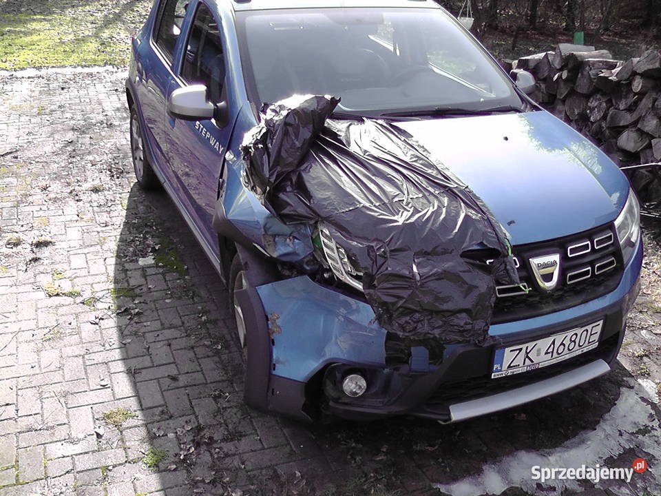 Dacia Sandero Stepway 2017r uszkodzony Szczecinek