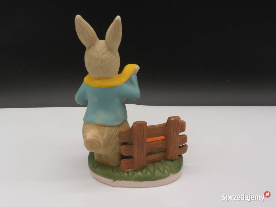 Figurka Królik Ogrodnik Styl Beatrix Potter wielkopolskie Raszków sprzedam
