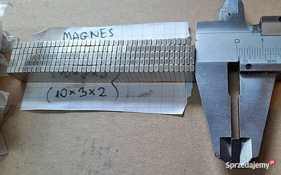 Magnes neodymowy 10x3x2 MPL N38 10 Ostrów Wielkopolski sprzedam
