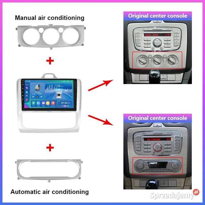 Radio 2din Android Ford Focus 2 0411r gps wifi Ożarowice