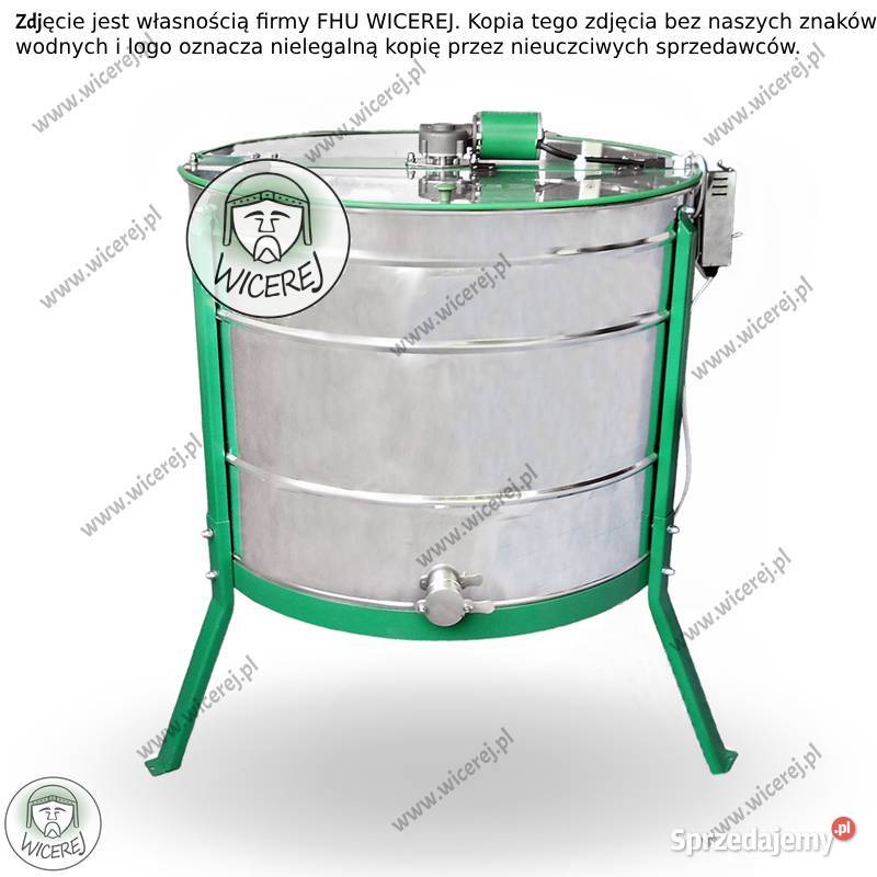 Miodarka elektryczna 6 ramkowa nierdzewna Pszczelarstwo podkarpackie Jaśliska sprzedam