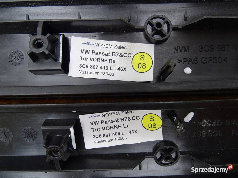 LISTWA DEKOR BOCZKA DRZWI ZEGARÓW VW PASSAT CC małopolskie