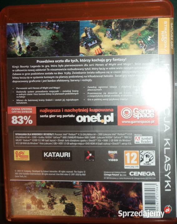 Kings Bounty PC DVD BOX Kolekcja klasyki Cenega Rzeszów sprzedam
