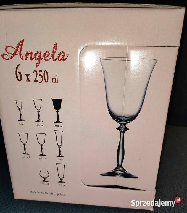 Kieliszki do wina 6 sztuk 250 ml NOWE śląskie Bielsko-Biała sprzedam
