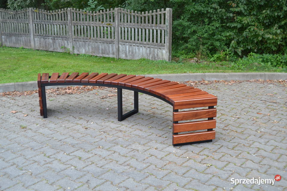 Ławka półokrągła ŁUK IV bez oparcia miejska Targowiska