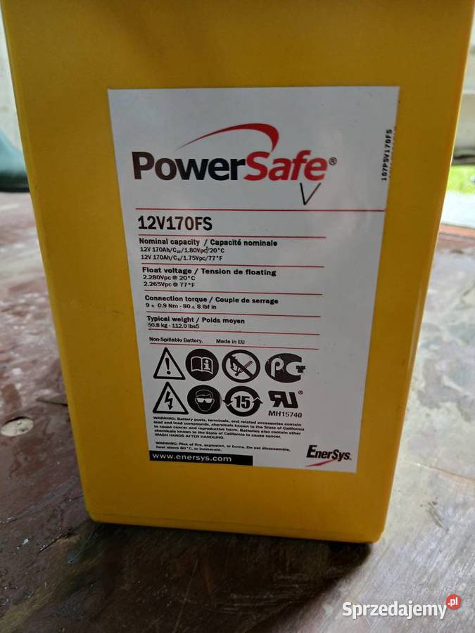 Akumulatory Enersys Powersafe 12v170Ah Nagłowice sprzedam