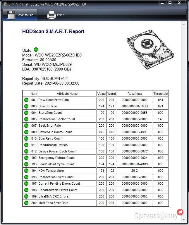 Dysk 2TB WD BLUE 35cala SATA Tomaszów Lubelski