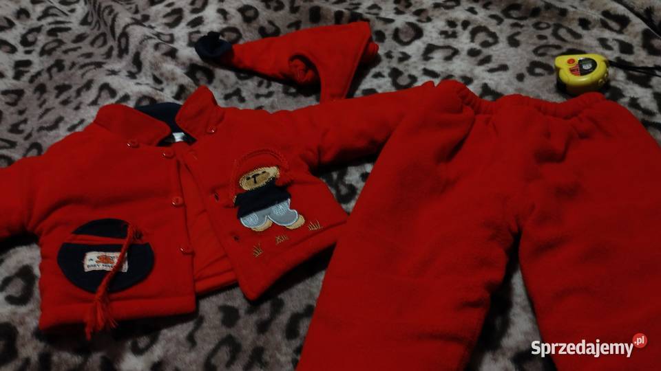 kurtka zimowa chłopięca spodnie kaptur komplet Poznań