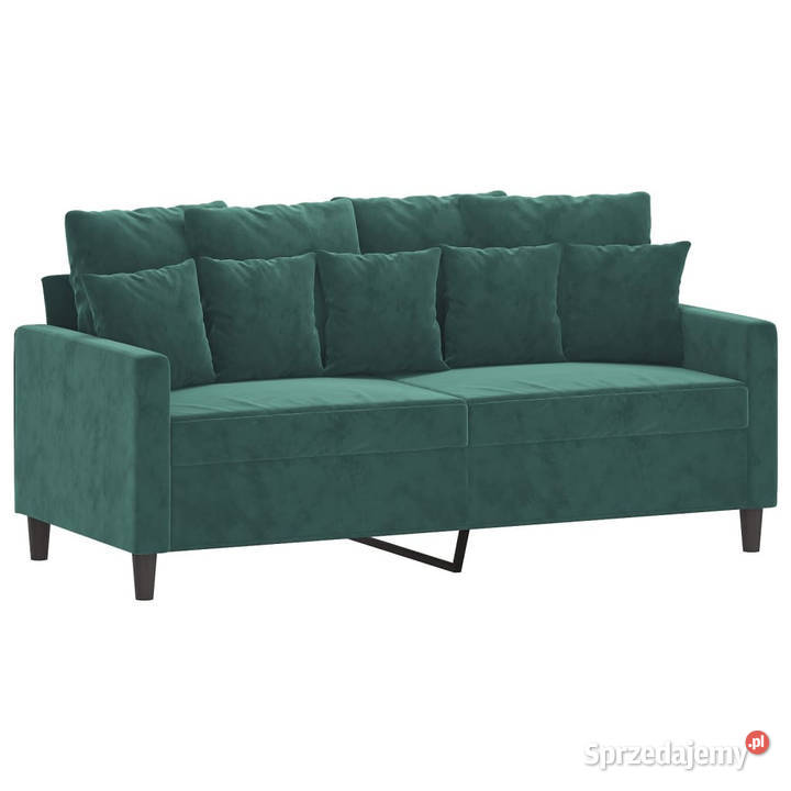 Sofa 2osobowa ciemnozielona 140 tapicerowana Warszawa