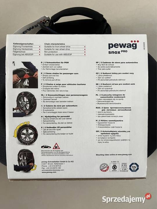 Łańcuchy śniegowe PEWAG Snox PRO SXP 550 Warszawa