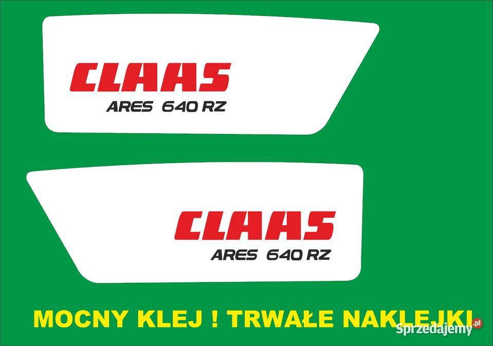 Naklejki claas ares 640 rz zamienniki naklejki Bydgoszcz