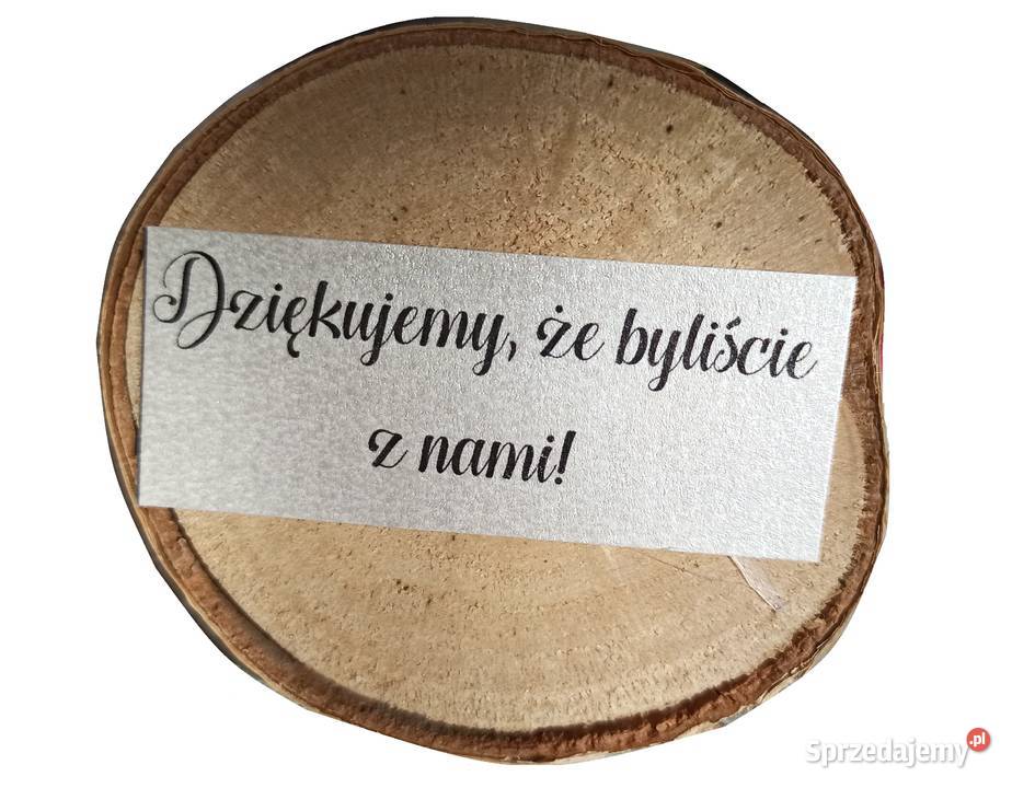 Świeczka na pniu podziękowania ślub komunia podkarpackie Łańcut