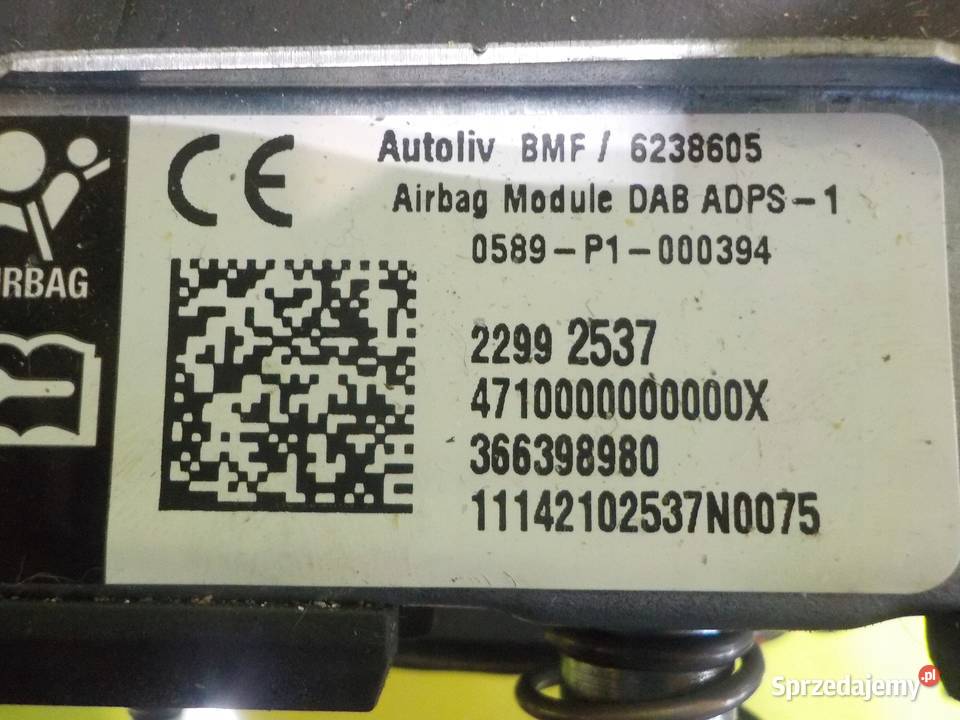 OPEL INSIGNIA A I LIFT 15r AIRBAG poduszka Suków