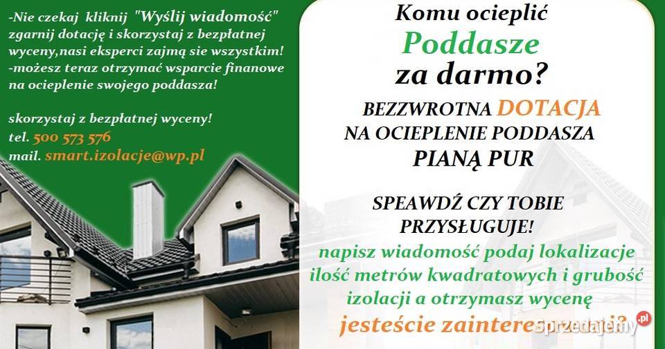 Natrysk Piany PUR ocieplenia Wykonanie ociepleń i izolacji Sulechów