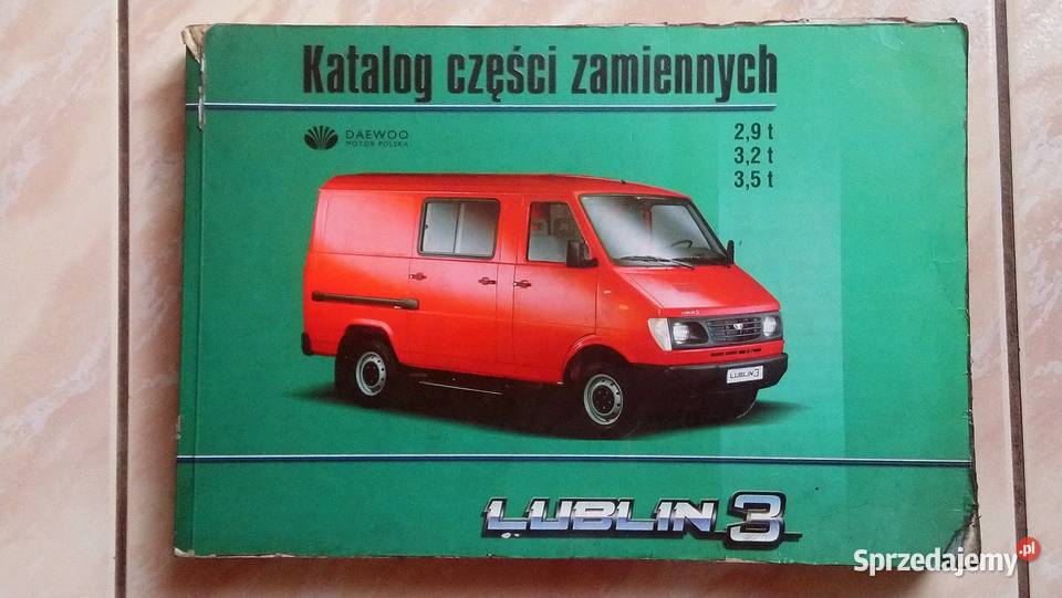 Daewoo Katalog części Lublin3 2,9t 3,2t 3,5t wydane 2000