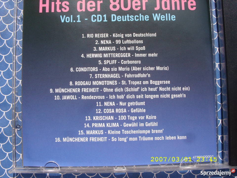 HITS JAHRE DER 80ER VOL1 CD 1 2 3 Sony music
