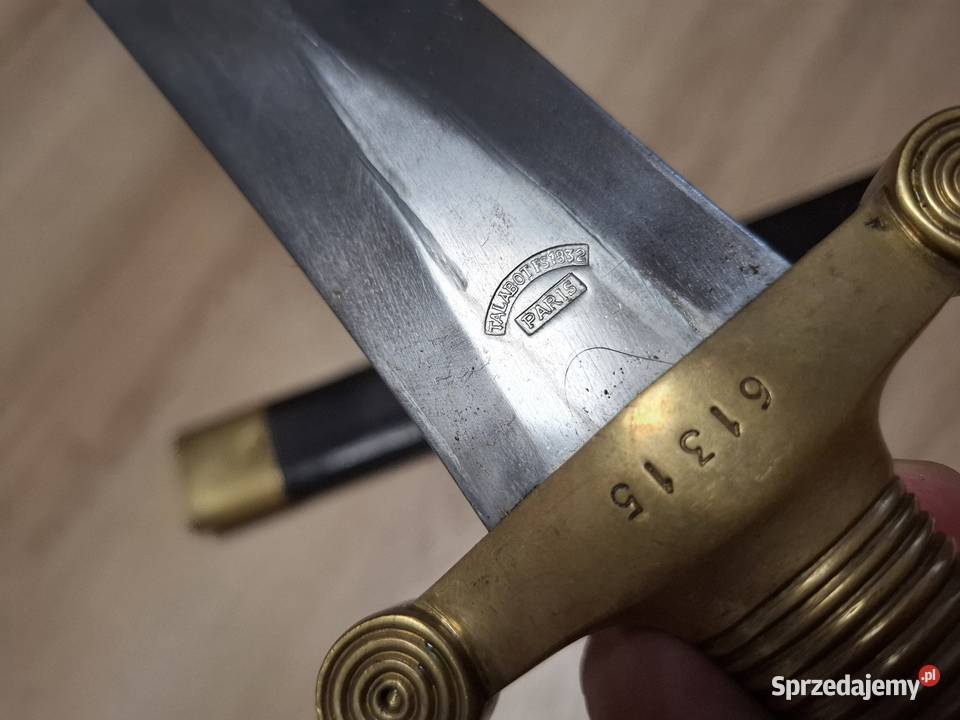 Tasak Francja Gladius 1831 bagnet Świdnica
