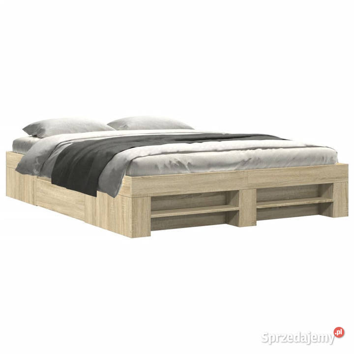 Łóżko bez materaca dąb sonoma 150x200 WM3295466 33cm Warszawa