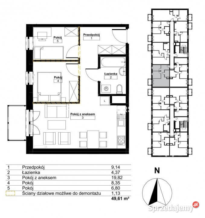 Mieszkanie Kraków 4961m2 Sprzedaż