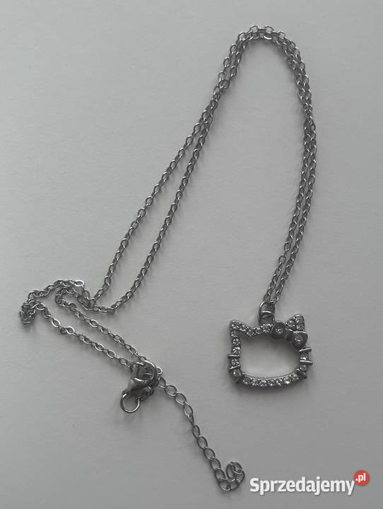 Łańcuszek zawieszka Hello Kitty cyrkonie Wrocław sprzedam