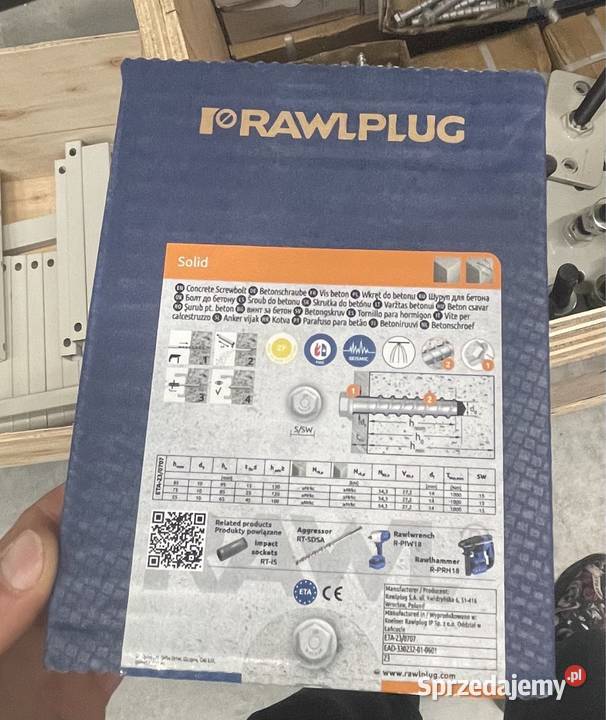 RAWLPLUG Wkrety śruby do betonu Ocynk HEX RXLX dolnośląskie Wrocław