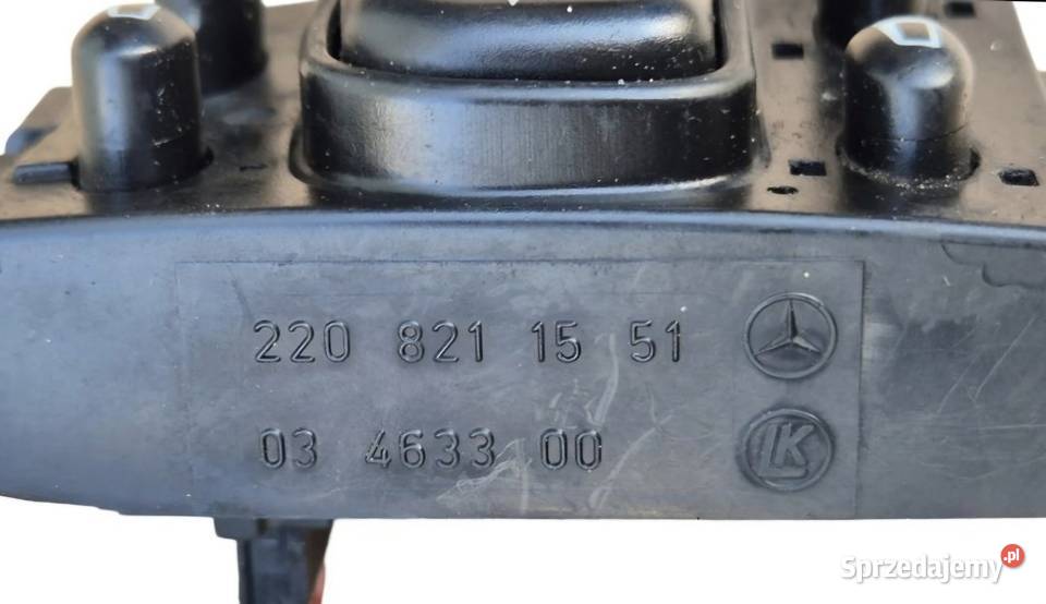 PANEL PRZEŁĄCZNIK REGULACJI FOTELA MERCEDES W220 Działoszyce